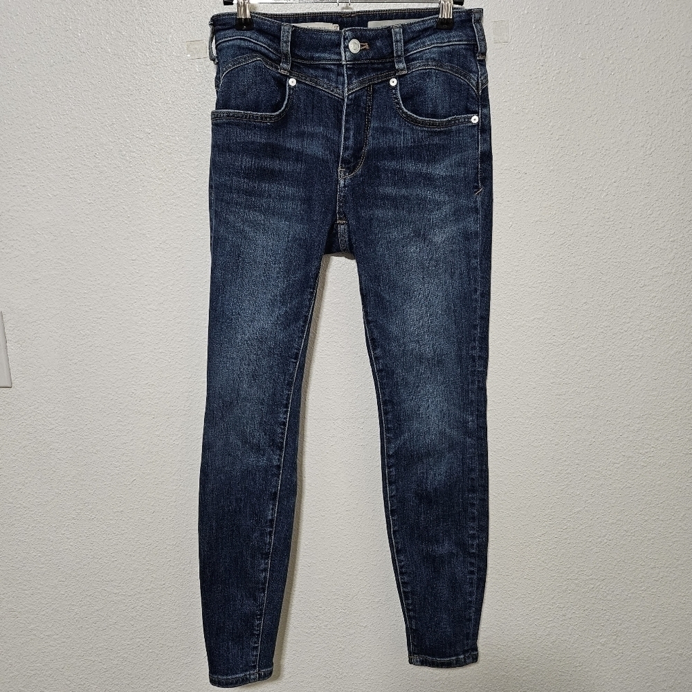 Anthropologie Pilcro and Letterpress high rise skinny size 27
